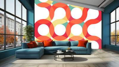 Abstract geometric shape layout poster design template background Wall mural