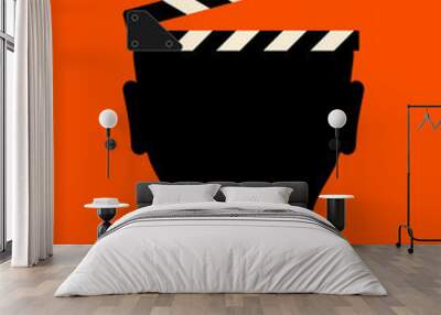 Movie and film modern retro vintage poster background Wall mural