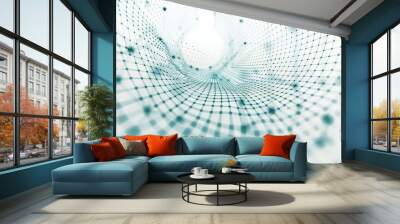 Abstract technology pattern Wall mural