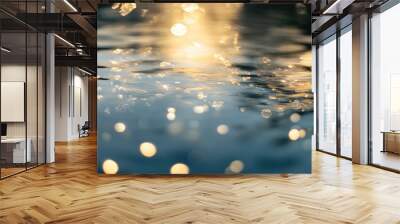 The water is reflecting the light from the sun, creating a beautiful Wall mural