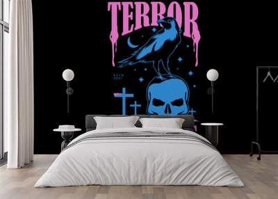 Aesthetic Graphic Design for T shirt  Street Wear and Urban Style Wall mural