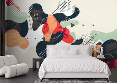 Abstract modern geometric background Wall mural