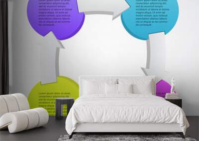 Modern vector template for your business project Wall mural