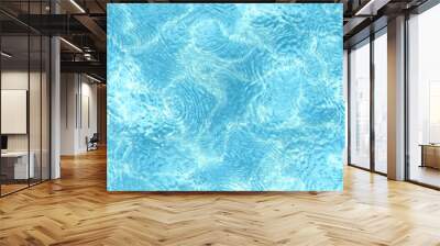 Seamless water texture, abstract pond background Wall mural