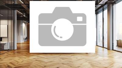 Camera Icon flat style isolated on white background Wall mural