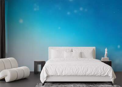 Blue white pastel gradient background smooth light blue abstract grainy poster banner backdrop Wall mural