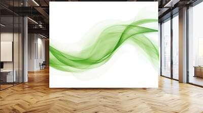 abstract wave on transparent background Wall mural