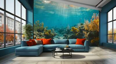 A photo of the Key Largo FL park's coral reef. Wall mural