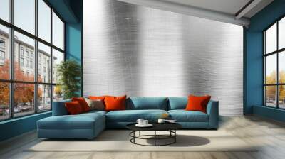 Background of stainless steel texture Wall mural