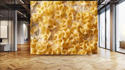 Italian uncooked dry pasta known as Maccheroncini di Campofilone Wall mural