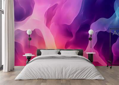 Abstract geometric shapes fractals intricate patterns generative art gradient modern contemporary bright colors futuristic dynamic kaleidoscope mesmerizing. Gradient Art. Illustration Wall mural