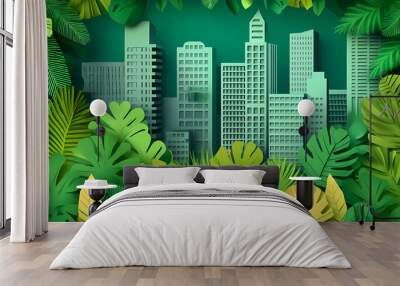 city landscape Wall mural