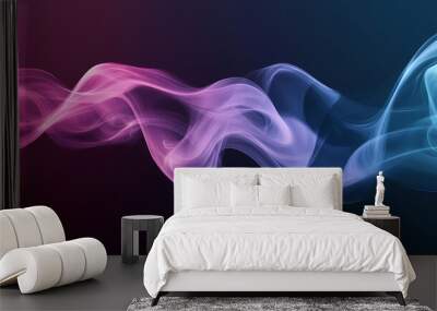 Ethereal, wispy smoke or liquid background. abstract wallpaper. Ethereal. Illustration Wall mural