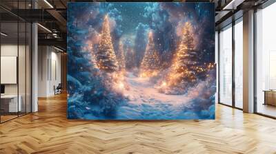 fire and water Wall mural