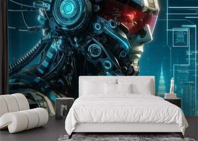 abstract futuristic background Wall mural