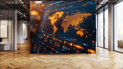 Global Sales Performance: Visualizing Success Across Continents Wall mural