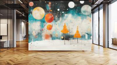 abstract watercolor background with space for text Wall mural