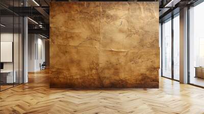 Orange brown paper background texture. Wall mural