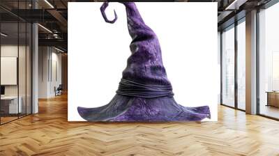 Witch purple hat png, magician wizard hat Wall mural