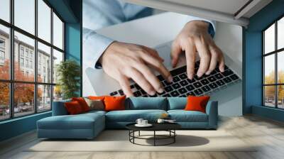 businessman working in office Wall mural