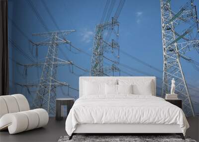 high voltage tower Wall mural