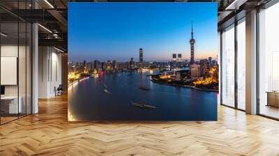 shanghai skyline Wall mural