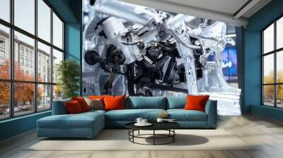 The engine in the car Wall mural