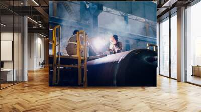 worker working in factory Wall mural