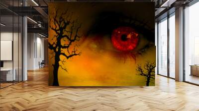 evil eye Wall mural