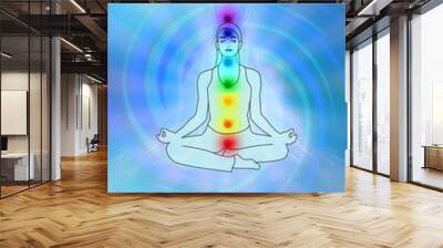 yoga chakra meditation Wall mural