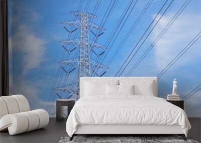 electricity transmission pylon Wall mural