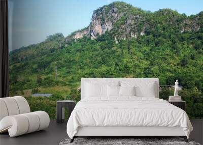 Landscape at Thongphaphum area, Kanchanaburi Thailand Wall mural