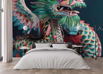 Chinesischer Loong Drache, China Wall mural