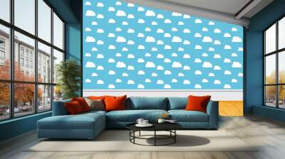 Room Clouds background sky Wall mural