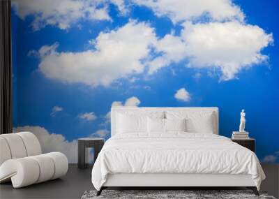 beautiful cloud and blue sky background. Wall mural