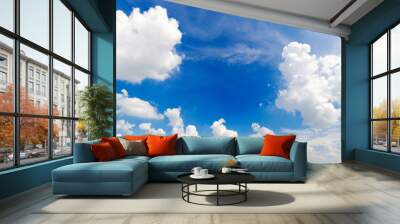 tranquil with beautiful cloud and blue sky background. Wall mural