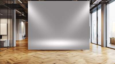 white stage background with gradient light empty room for display your product. Wall mural