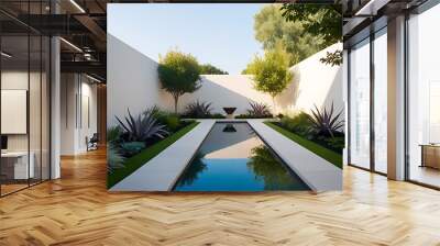 Modern Style landscape design model Wall mural