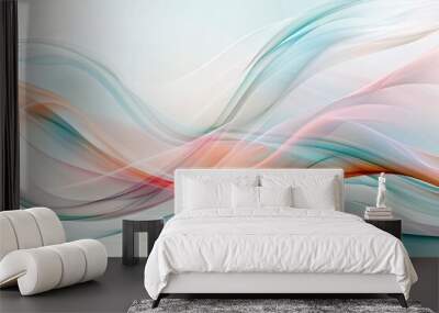 An abstract background with swirling shapes and a dynamic color scheme, providing plenty of space for text in the center. Wall mural