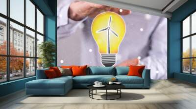 Concept of clean energy Wall mural