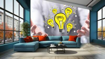 Concept of innovation Wall mural