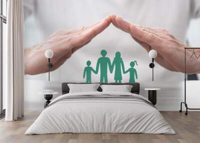 Concept of life insurance Wall mural