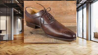 Luxury classic brown shoe Wall mural