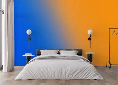 Abstract Blue and Yellow Gradient Background Wall mural