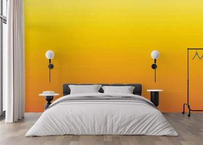 Vibrant yellow to pink gradient. A smooth transition of warm colors. Wall mural