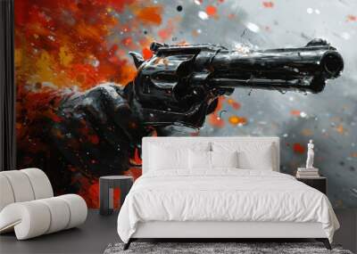  Explosive Shot Wall mural