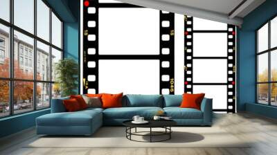 35mm format movie filmstrips, picture frames, Wall mural