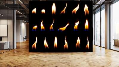 candle flame overlay candle flame light Wall mural