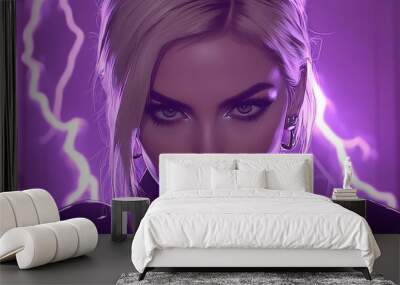 Electric Beauty Wall mural