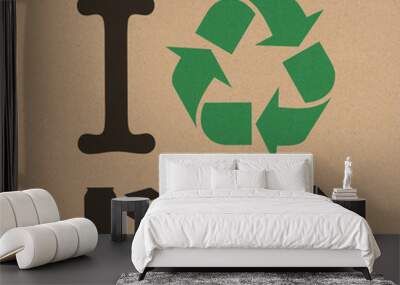 Je recycle Wall mural